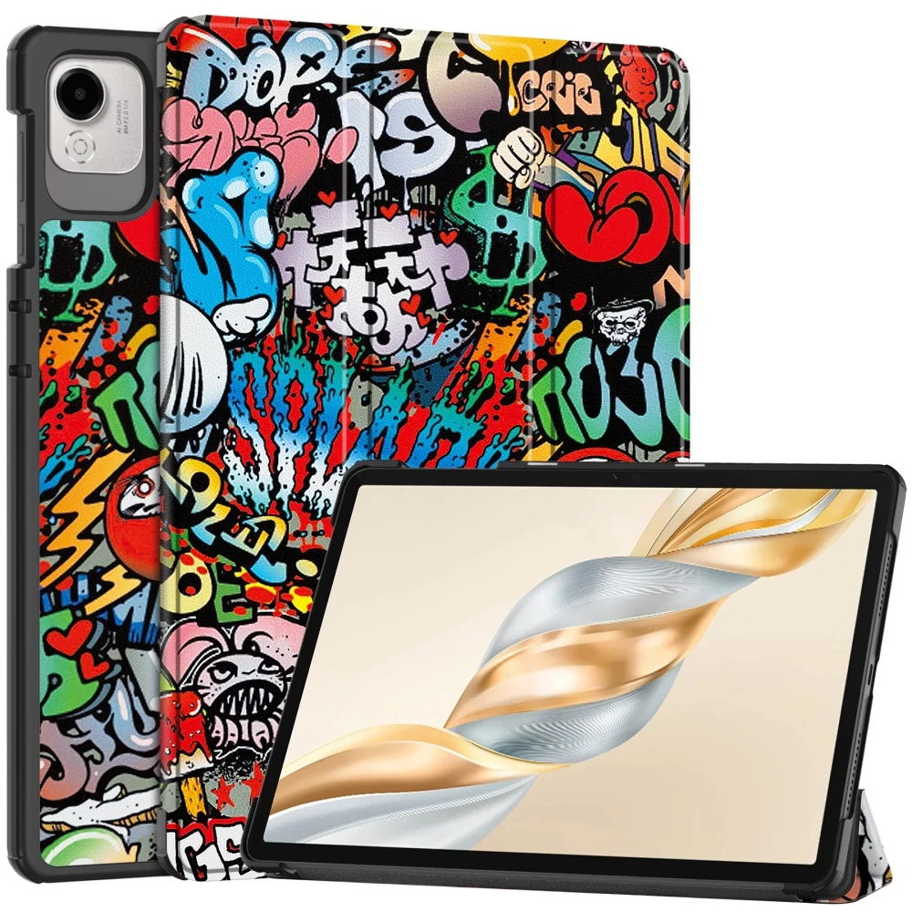 Trifold Magnetic Leather Stand Hard Tablet Cover For Honor Pad X9a Case 11.5 inch Funda For Honor Pad X9 Pro / X9A Case