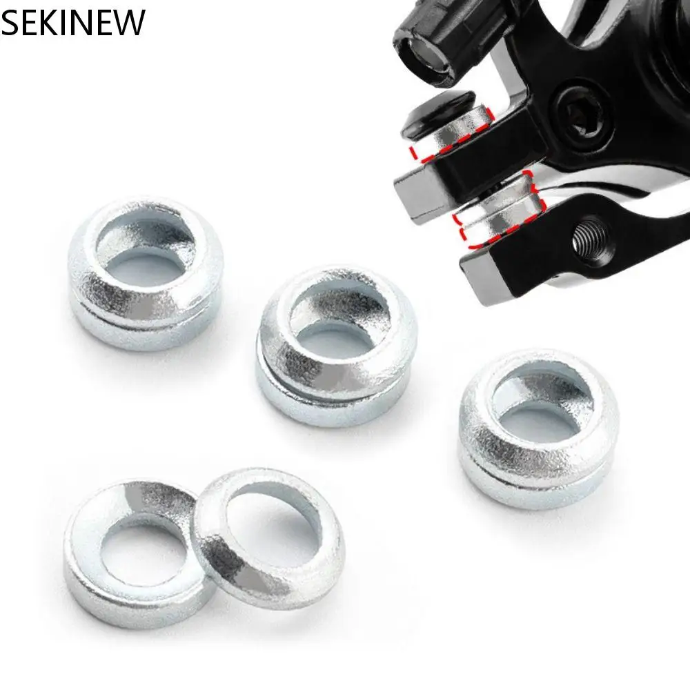 2Pcs Mountain BMX Bike Bicycle Titanium M6 Concave and Convex Washer Spacer For Disc Brake Caliper Group