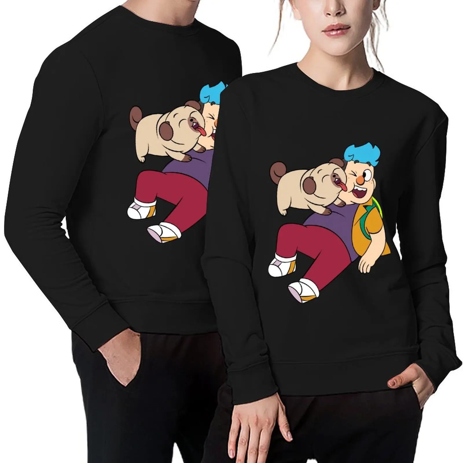 

Barney and Puglsey - Dead End Paranormal Park Pullover men's autumn clothes autumn fashion men sweatshirt