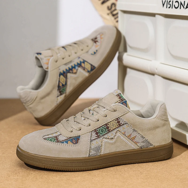 

Модные кроссовки на шнуровке для активного отдыха, нескользящие, больших размеров, мужские повседневные кроссовки, весенне-осенние, дышащие, удобные, винтажные кеды