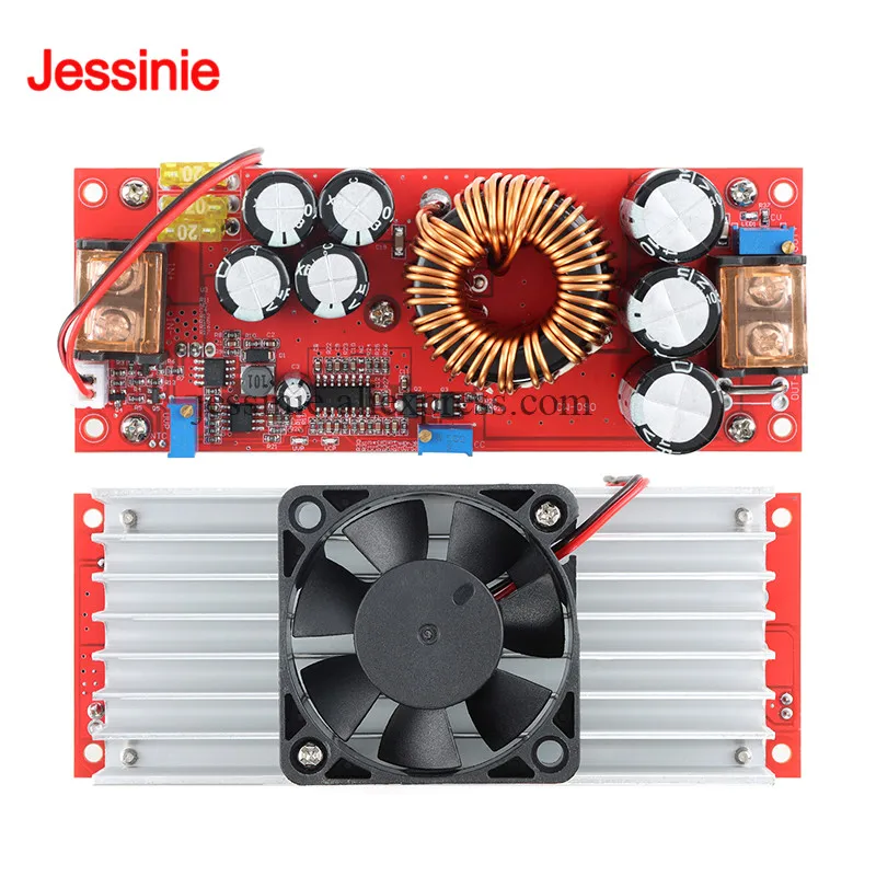 DC-DC 1500W 30A Voltage Step Up Converter Boost CC CV Power Supply Module Adjustable Constant Current Board 12-60V to 12-90V