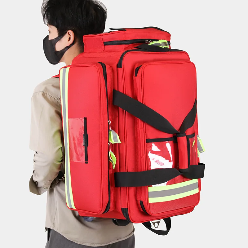 

Ce certified OEM/ODM customized handcart first aid kit with large capacity outdoor rescue kit