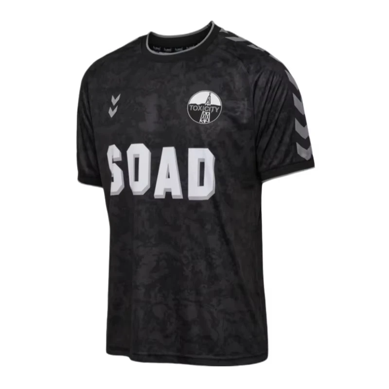 2026 Neues System von A Down SOAD Toxicity Fußballtrikot 3D-Muster Rockband-Fan Fußballshirt Familienkleidung Schnelltrocknend Y2K – Detail 4