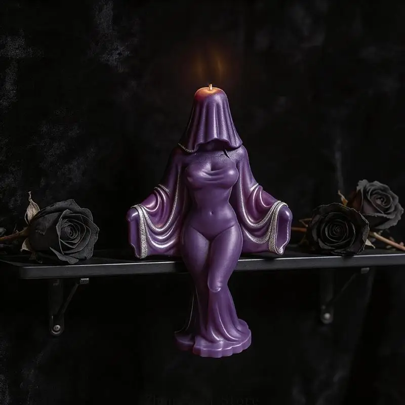 Shade Bride Silikonformen Halloween Kerze Silikonform Hitzebeständig Einfaches Entformen für die Herstellung von – Detail 10