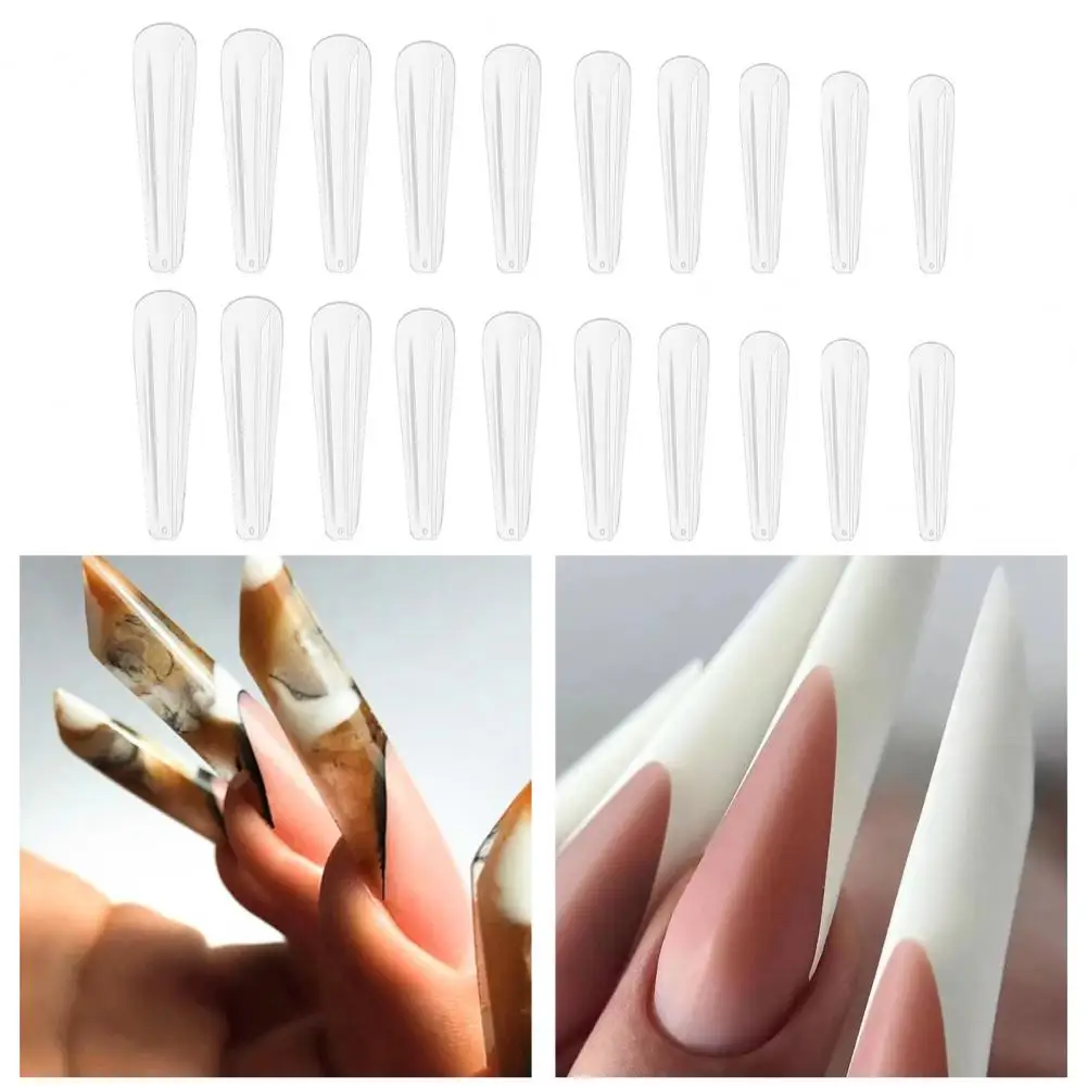 

Nail Tips 300Pcs Attractive Harmless Easy to Paste Natural Color Press on Nails for Women