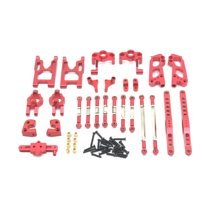 

For Wltoys 1/12 12428 12423 12427 RC Car Parts FY Model Upgraded Metal Parts Swing Arm Seat RC Car Replacement Parts Set, Red