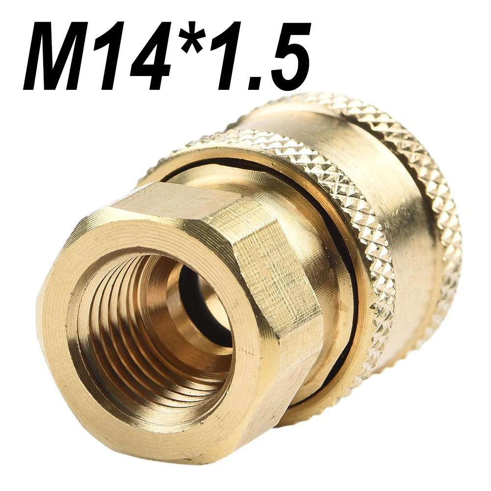 Pressure Washer Quick Connector 1/4 Inch Quick Release Connector Coupler Fitting M14-M22 For High Pressure Washer Garden Hoses