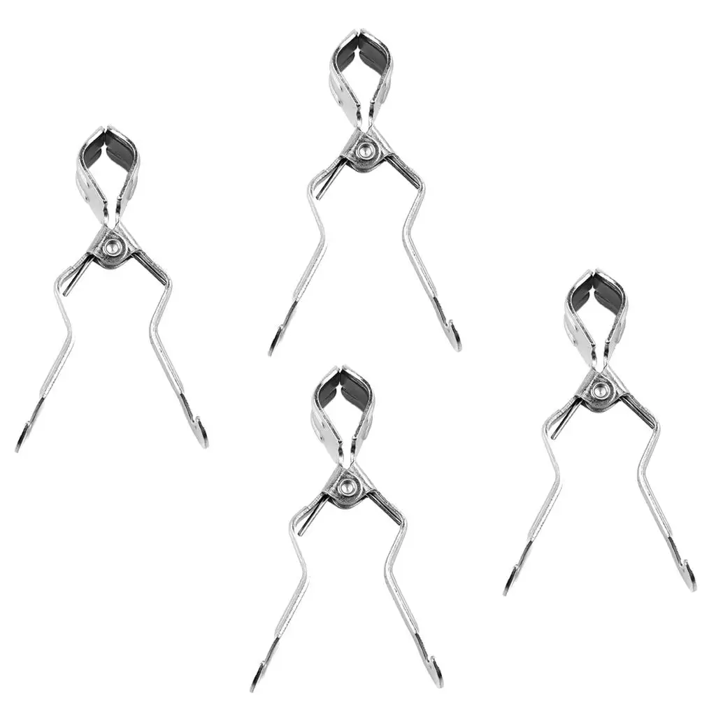 4pcs Outdoor Camping Cookware Paper Holder Hanger Clip Clamp on Tent Pole image 5