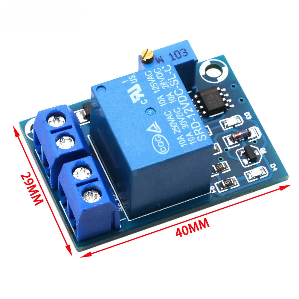 DC 12V Battery Undervoltage Low Voltage Cut off Automatic Switch Recovery Protection Module Charging Controller Protection Board