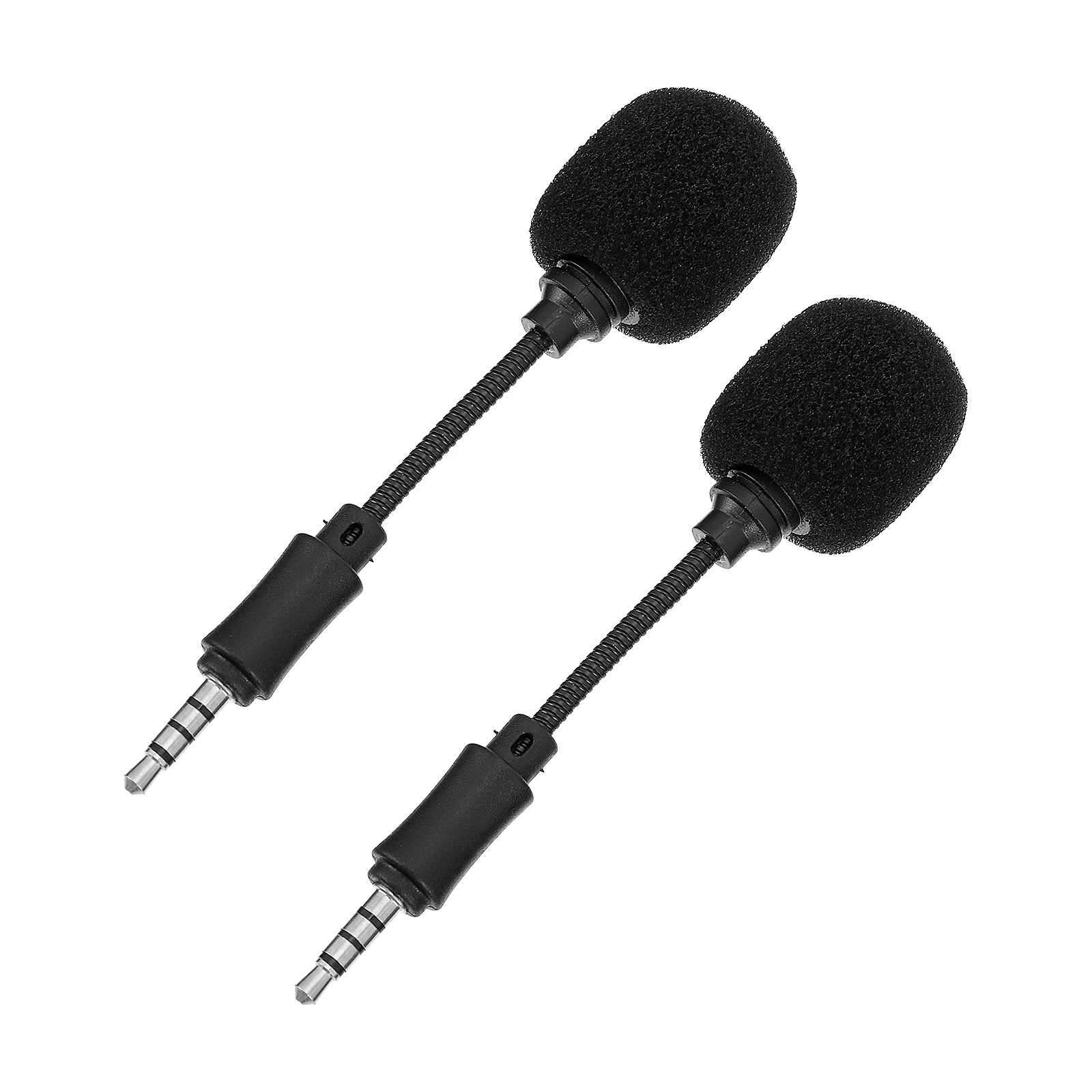 

2pcs Mini Noise-cancelling Microphone for Computer Recording Home Live Singing Copper Gaming Voice Portable Soft Long Life
