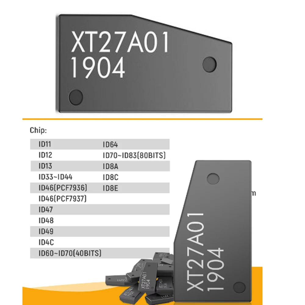 Чипы для Xhorse для VVDI Super Chip XT27A01 XT27A66 Транспондер для ID46/40/43/4D/8C/8A/T3/47 Чип автомобильного ключа для мини-инструмента для ключей
