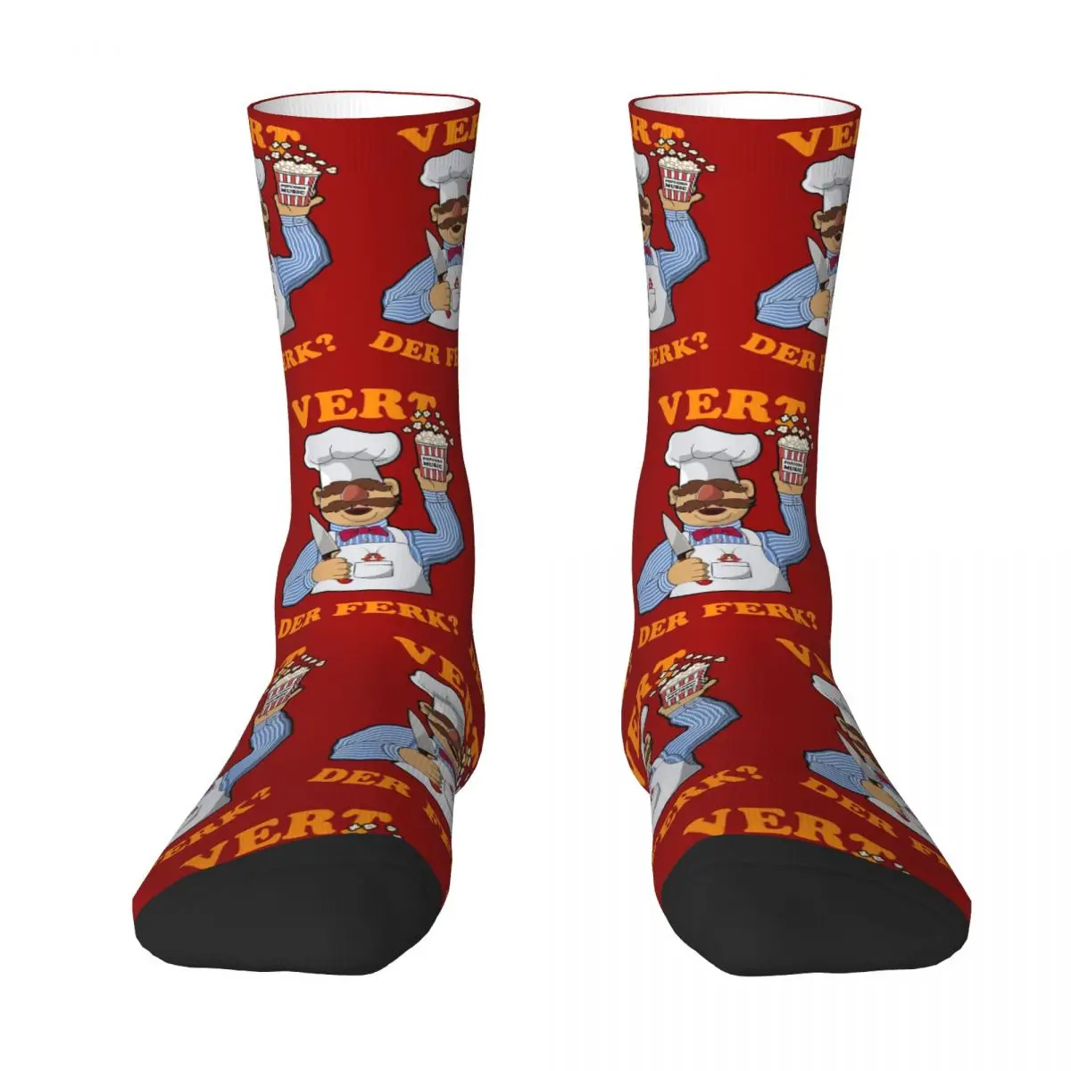 

Vert Der Ferk Swedish Chef Socks Harajuku Super Soft Stockings All Season Long Socks Accessories for Unisex Gifts