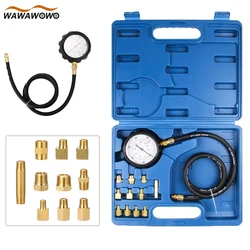 1 Set High Performance Engine Oil Pressure and Transmission Fluid Gauge Diagnostic Tester Diesel Petrol Garage Tool Kit