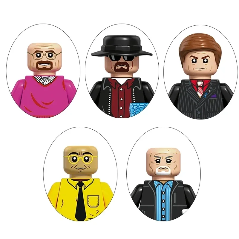 Hot TV Breaking Bad and the Office Building Blocks Mini Compatible Assemble Puzzle Bricks Action Figures Toy Kids Birthday Gifts