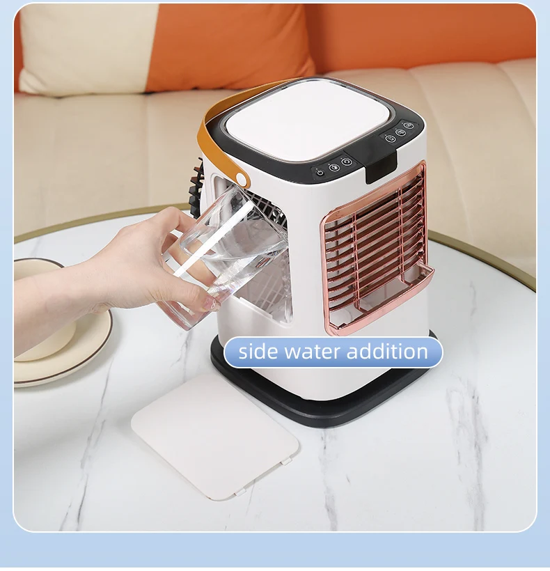 Humidification Refrigeration Small Fan Portable Mini Electric Cooling Fan 2nd Generation Negative Ion Desktop Fan Healthy Cool