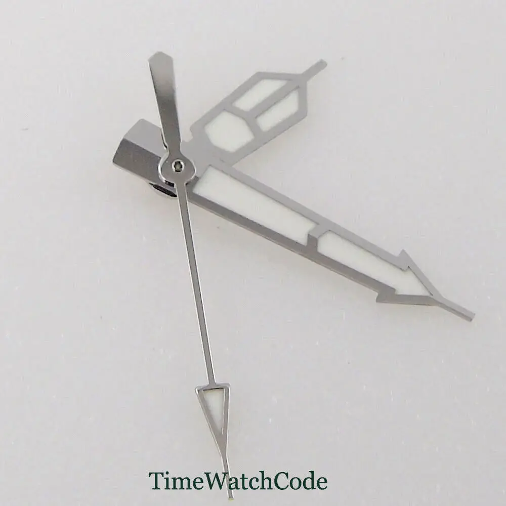 สีขาวนาฬิกามืออะไหล่สําหรับ NH35 NH36 7s35 4r35 7009 การเคลื่อนไหวส่องสว่าง