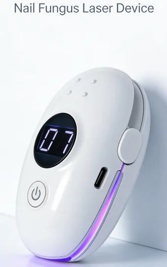 

Горячая распродажа: Лазерный аппарат HZJ02 для ногтей, 905 нм, 470 нм, холодный лазер для лечения грибка ногтей дома, портативный, с зарядкой через USB-C