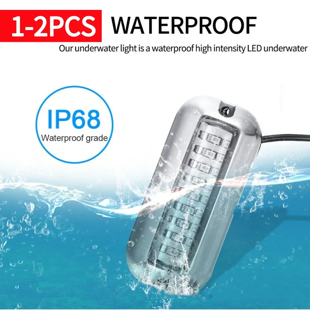 

27-светодиодный морской транцевый фонарь 50 Вт, лампа для парусников, аксессуары для яхт и лодок, подводный транцевый светильник для понтонов, морских судов и лодок