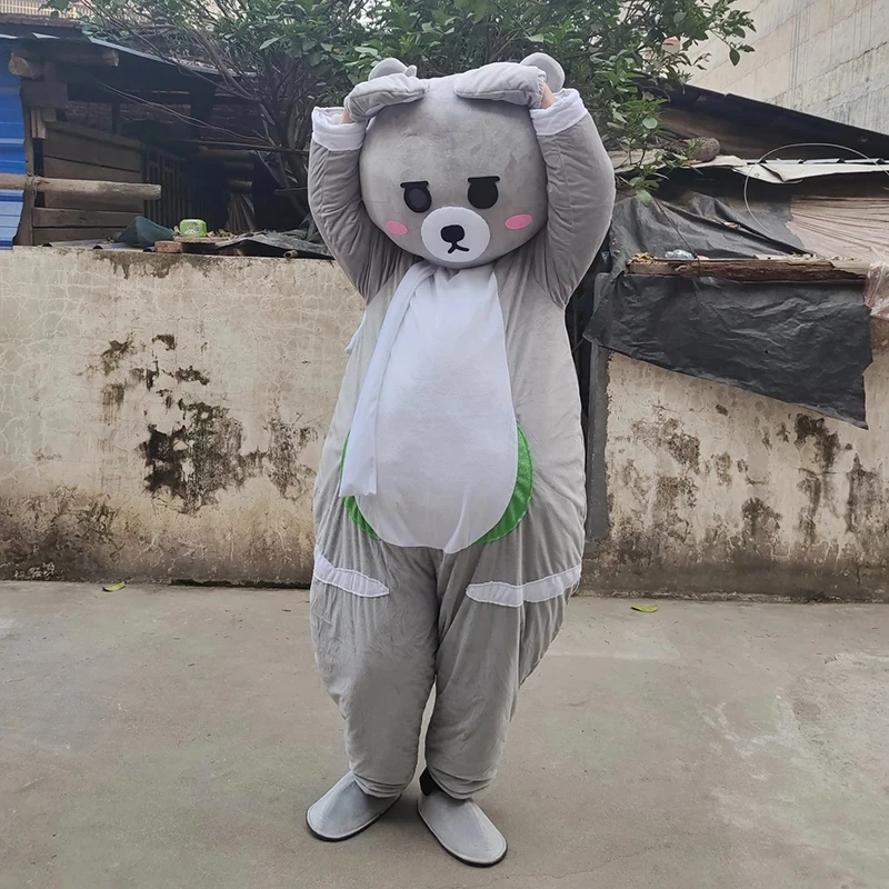 Teddy Bear Mascot Costume Cosplay Dancing Bear Anime Cartoon Doll Christmas Halloween Carnival Birthday Party Performance