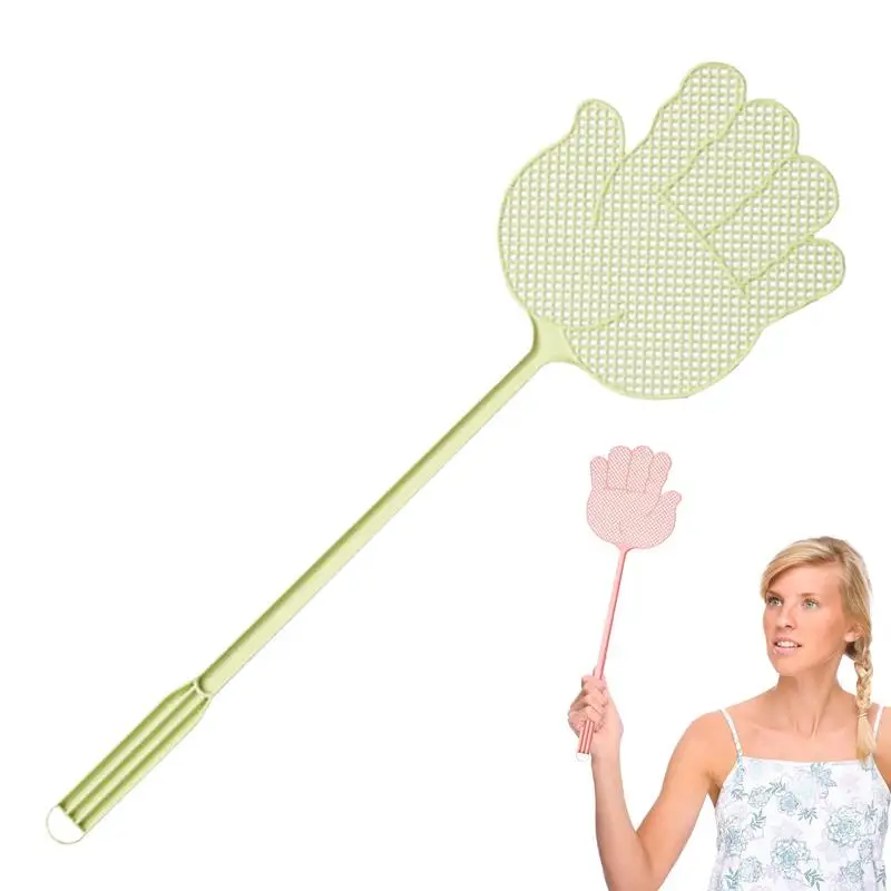 

Fly Swatter with Long Handle for Indoor Outdoor Use Heavy Duty Fly Swatter Flexible Lightweight Pests Control Accessories