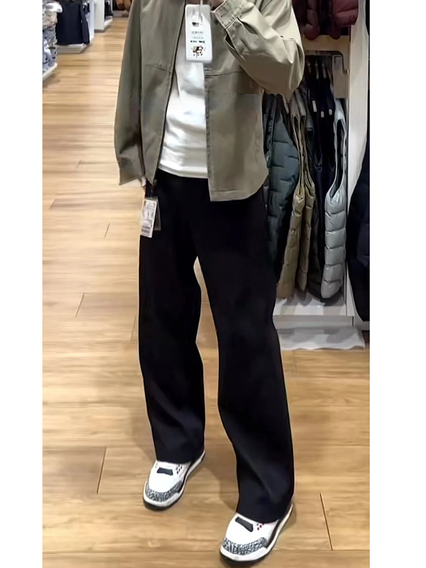 

Брюки Cleanfit Bla Knife прямого кроя для высоких мужчин, осенние, свободные, зауженные, молодежные, модные, стильные