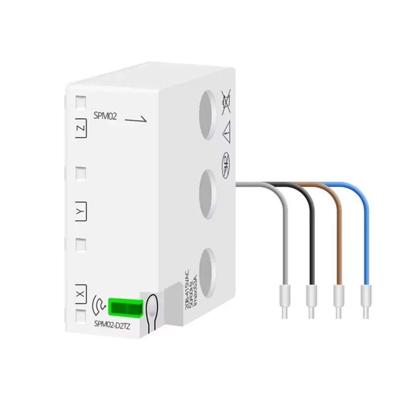 

Умный счетчик энергии ABZZ-Zigbee, 3 фазы, 4 провода, датчик контроля мощности, совместим с Tuya Zigbee2mqtt Home Assistant, 208В 415В