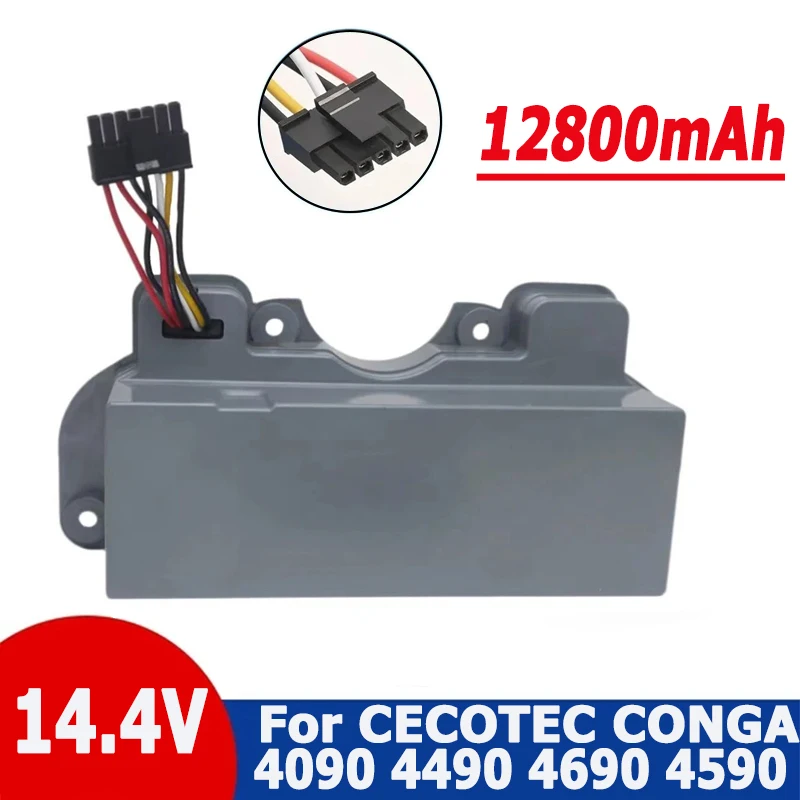 

14.4V 12800mah battery pack perfectly matched for CECOTEC CONGA 4090 4490 4690 4590 robot vacuum cleaner