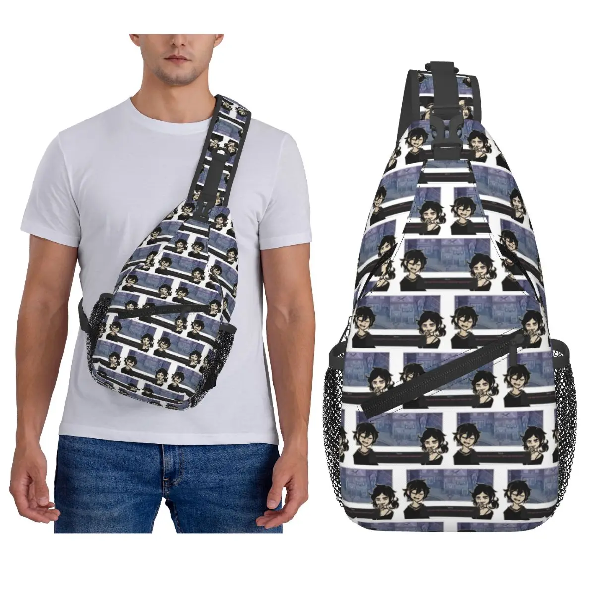 

Ashley And Andrew The Coffin Of Andy And Leyley Нагрудная сумка Мужской рюкзак через плечо Нагрудная сумка Походная сумка на плечо