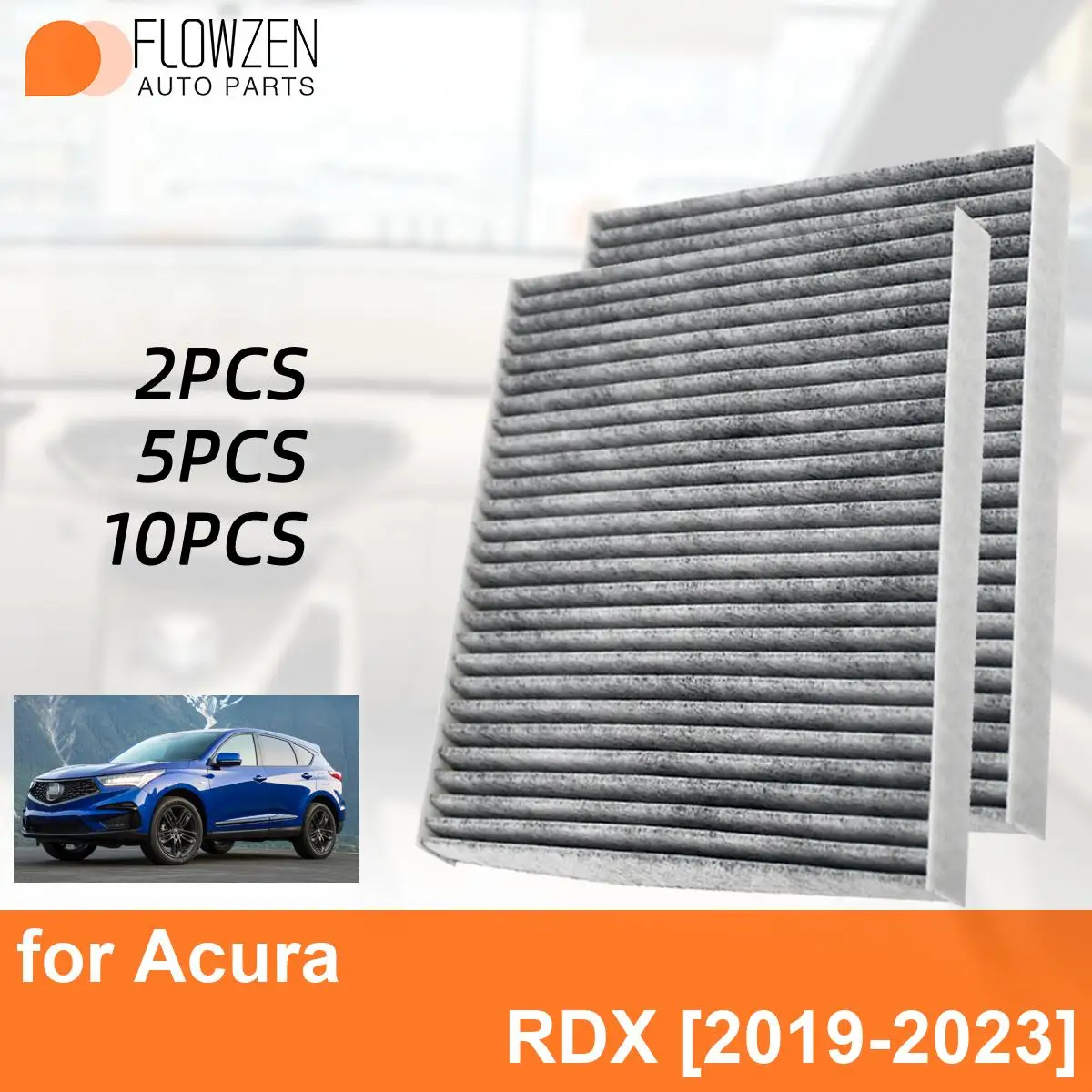 

Воздушный фильтр в салон автомобиля для Acura RDX 2019-2023 Авто фильтры из углеродного волокна CF11182 80291-T5R-A01 80291-TF0-405 80291-TF0-E0