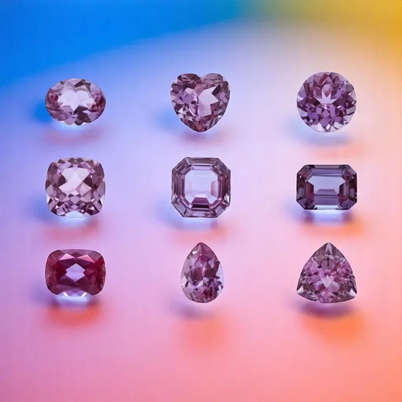 Batu Alexandrite Tumbuh Lab Premium |   Permata Perubahan Warna Bersertifikat AGL |   Potongan Berganda Ramah Lingkungan Kualitas Tinggi