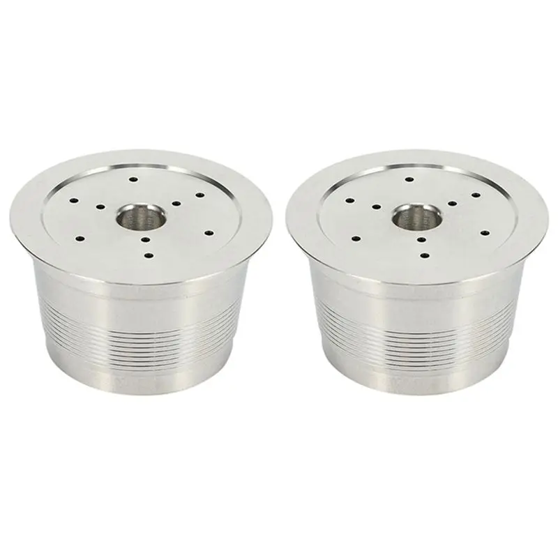 

A00E-2 PCS Concentrated Coffee Capsules Silver Stainless Steel Reusable Suitable For Caffitaly Capsule Coffee Machine