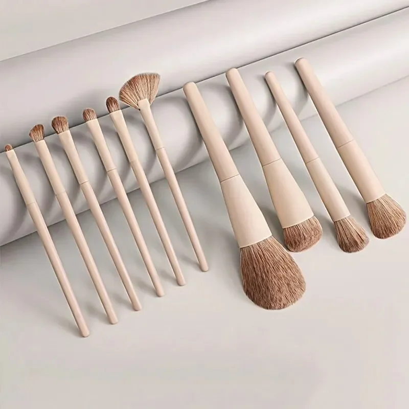 10-delige premium make-upborstelset Foundation Blending Brush Oogschaduw Gezichtspoeder Blush Concealer Hoogtepunt Makeup Beauty Tools