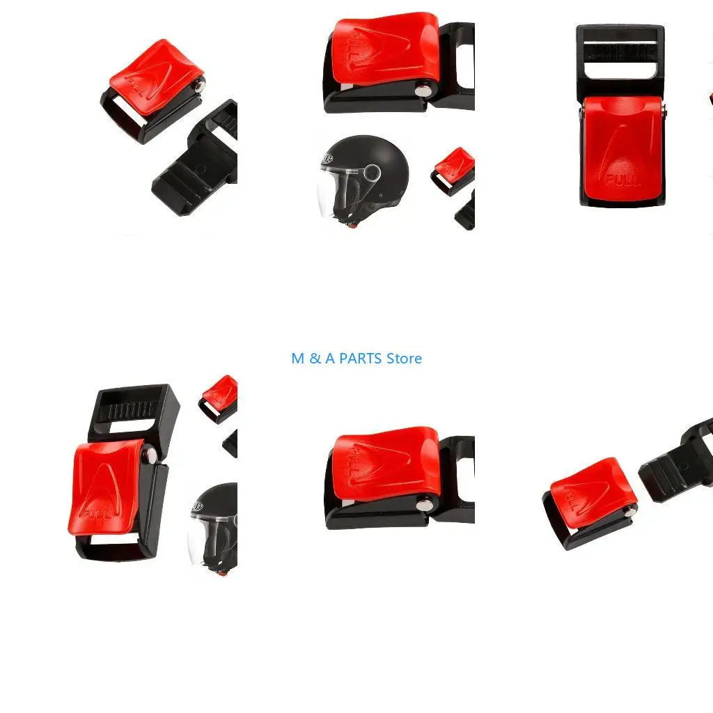

U1JF Universal Motorbike ATV Helmet Clip Chin Strap Adjustable Release Buckle