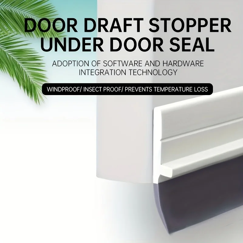1 قطعة سدادة مسودة الباب تحت ختم الباب، 1.4 بوصة عرض × 39 بوصة L كنس الباب للأبواب الخارجية والداخلية، مانع نافذة الباب #5