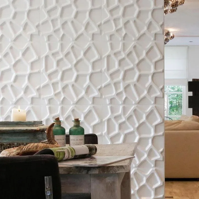 5-20pcs Home Bedroom Decor Background 35*35cm Anti-collision Ceiling 3d Wallpaper Peel Stick Waterproof Decoration Wall Stickers