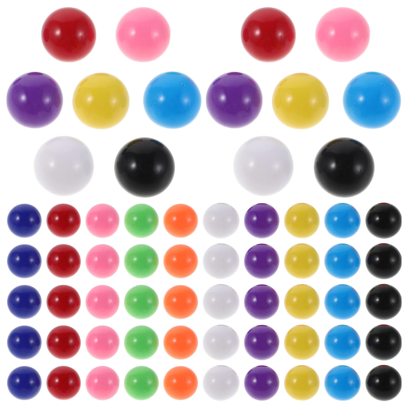 

240Pcs Educational Plastic Counting Balls 12Mm Colored Math Marbles Classroom Teaching Aids Preschool Supplies