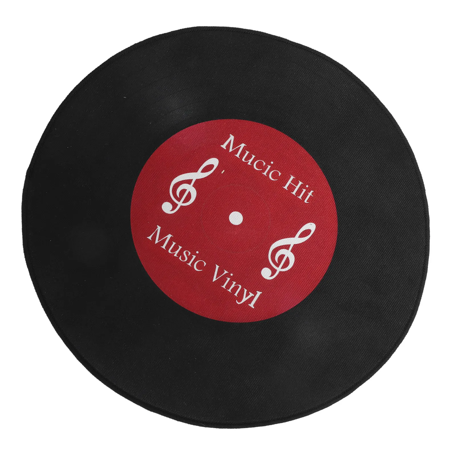 Vinyl Record Round Rug Non-Slip Home Decor Soft Circle Rug Large Living Bedroom Dining Room Carpet Aesthetic Music Record Area