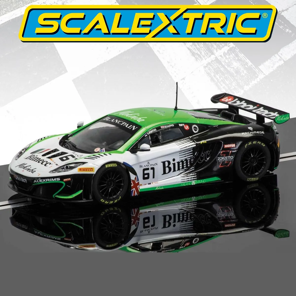 Scalextric Slot Car 1:32 C3605 McLaren MP4-12C GT3 No.61