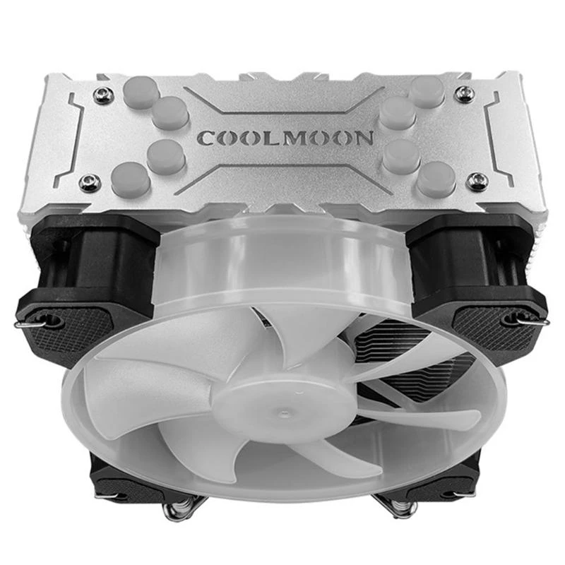 LX0B Computer for Case for Desktops Adjustable RGB High Performance and Quiet CPU Cooling Fan 4 Heat Pipes