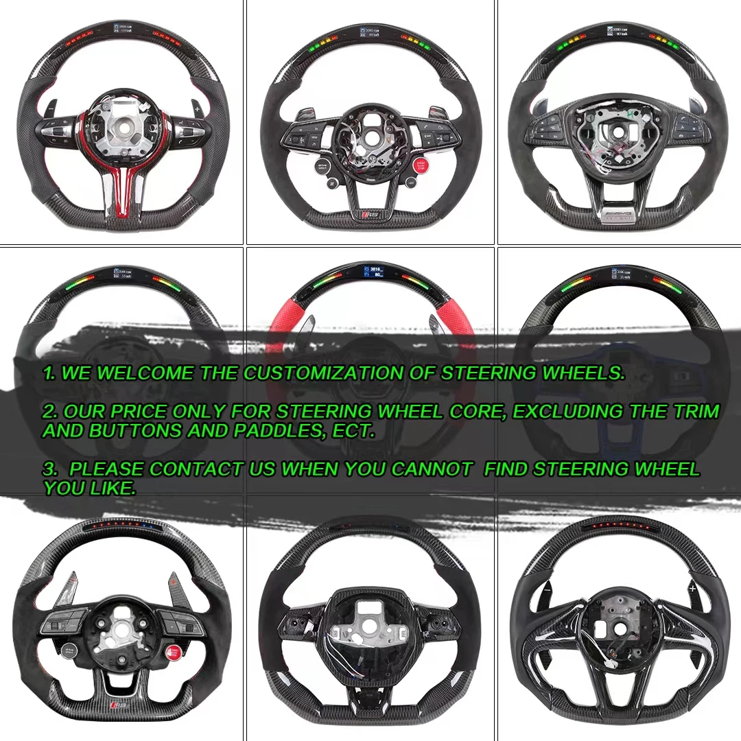 LED Steering Wheel For Nissan 370z Sylphy Infiniti FX35 2008-2011 FX37 FX50 QX70 2008-2019 32 Leds Carbon Fiber Racing Wheel