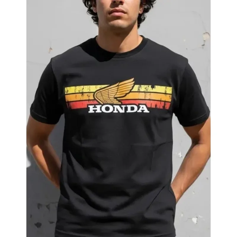 2026 Vintage Family Matching New Motorcyclist Vintage Style Pattern Scooter T-Shirt Men's Women's Casual Comfort Motorcycle Top