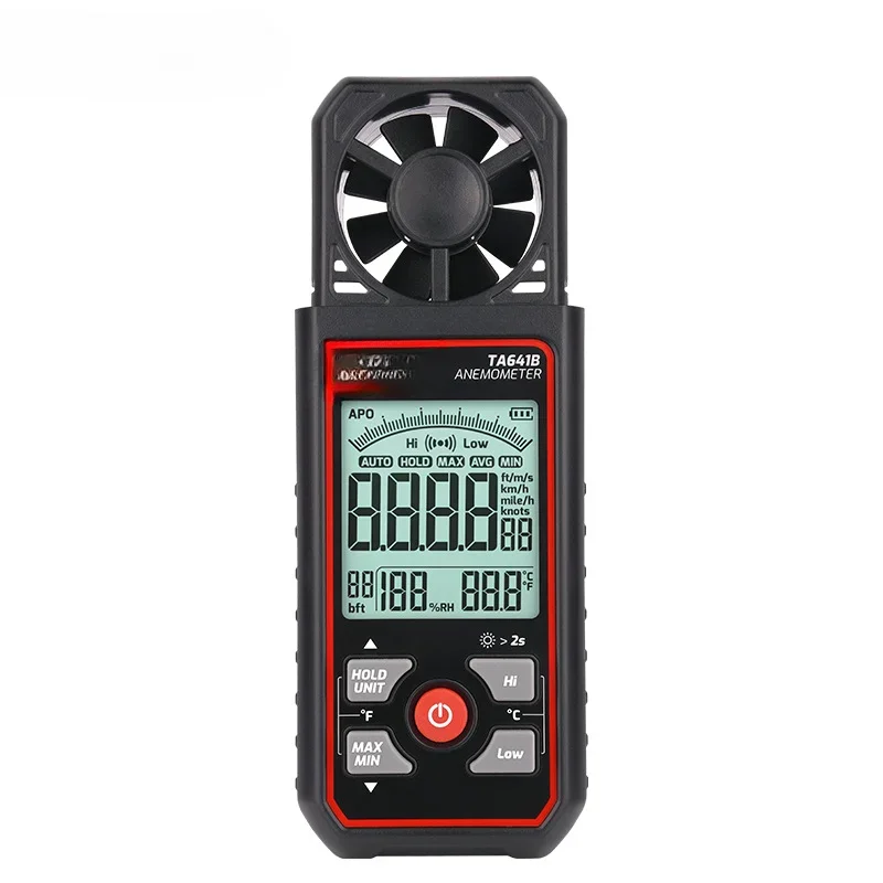 High Precision Anemometer TA641A Anemometer Measuring Instrument Air Volume Tester Handheld Anemometer