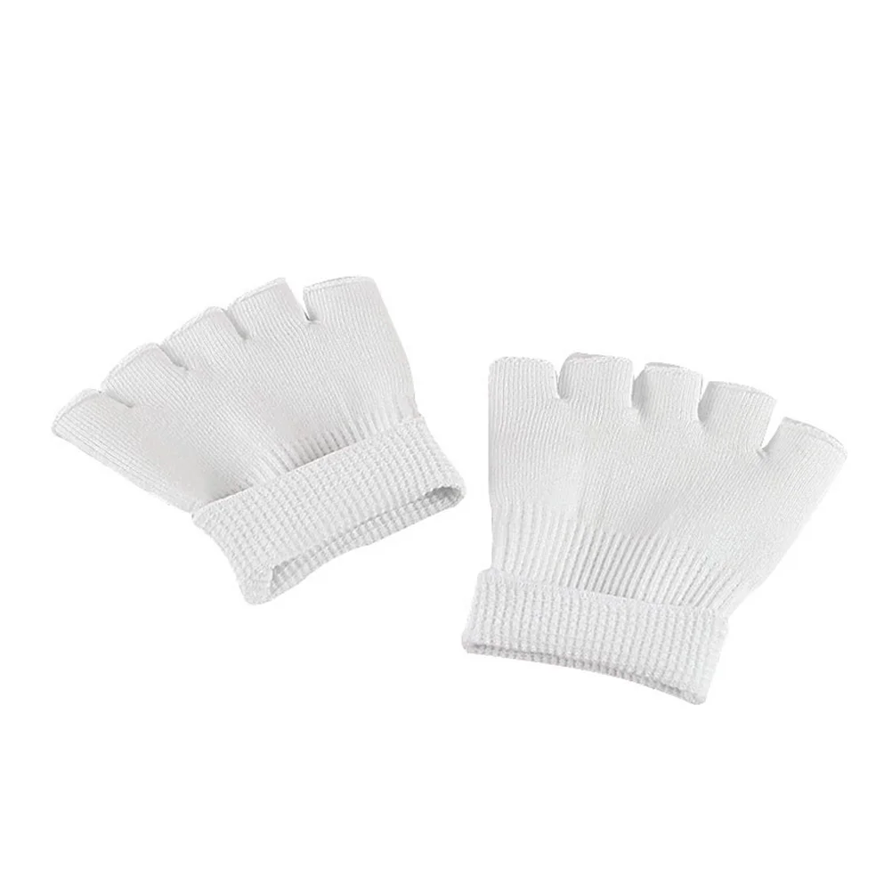 1 زوج 5-Toe جل ترطيب الجوارب للنساء المفتوحة الأصابع عدم الانزلاق القطن لمط العناية بالقدم سبا الانتعاش جورب السيدات
