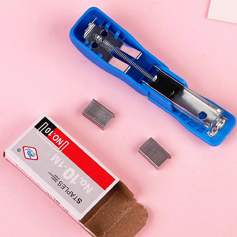 1 Pcs Stapler Set Cute Stapler Mini Small Stapler Student Stationery Wholesale Set Stapler Wholesale