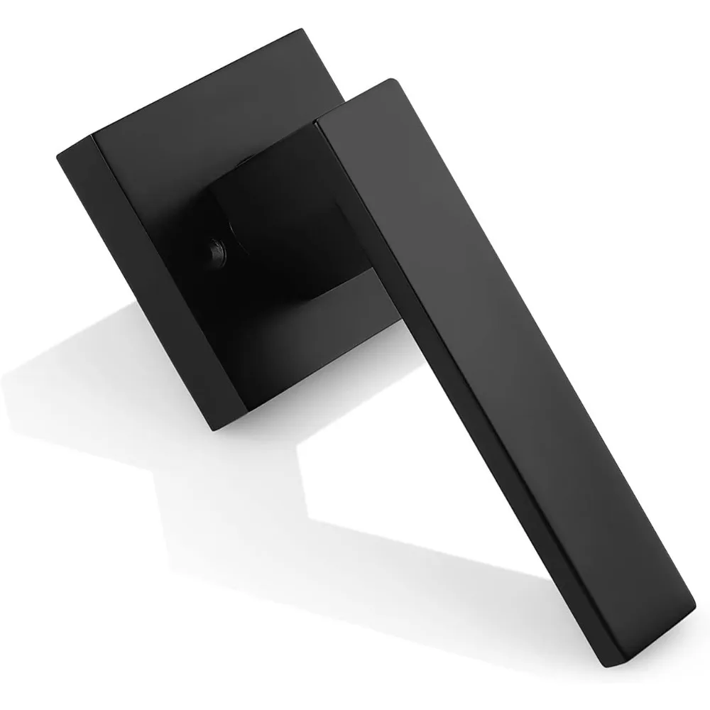 

10 Pack Dummy Door Lever,Single Sided Door Handle for Closets French Doors,Interior Square Non