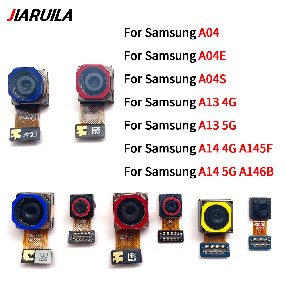 Back Big Main Camera Module And Front Small Camera Module Flex Cable For Samsung A04 A04E A04S A13 A14 4G 5G A145F A146B A135F