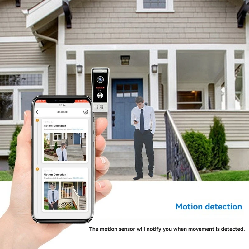 TUYA Wifi Video Doorbell Intercom System With 10Inch Touch Monitor Security Protection For Villa Home EU Plug