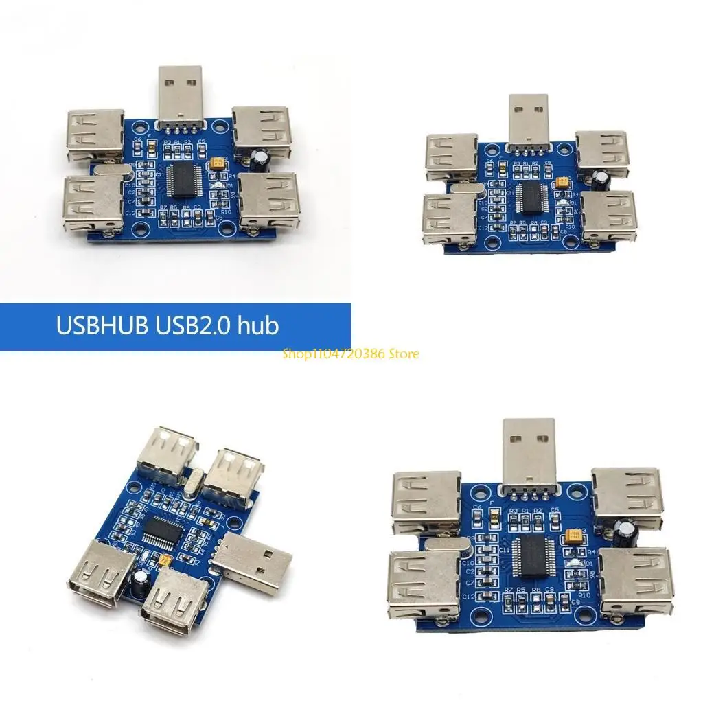 K0EA عالي السرعة USB 2.0 HUB Controller 4 منافذ USB وحدة التوسعة 5V 500mA 480Mbps #1