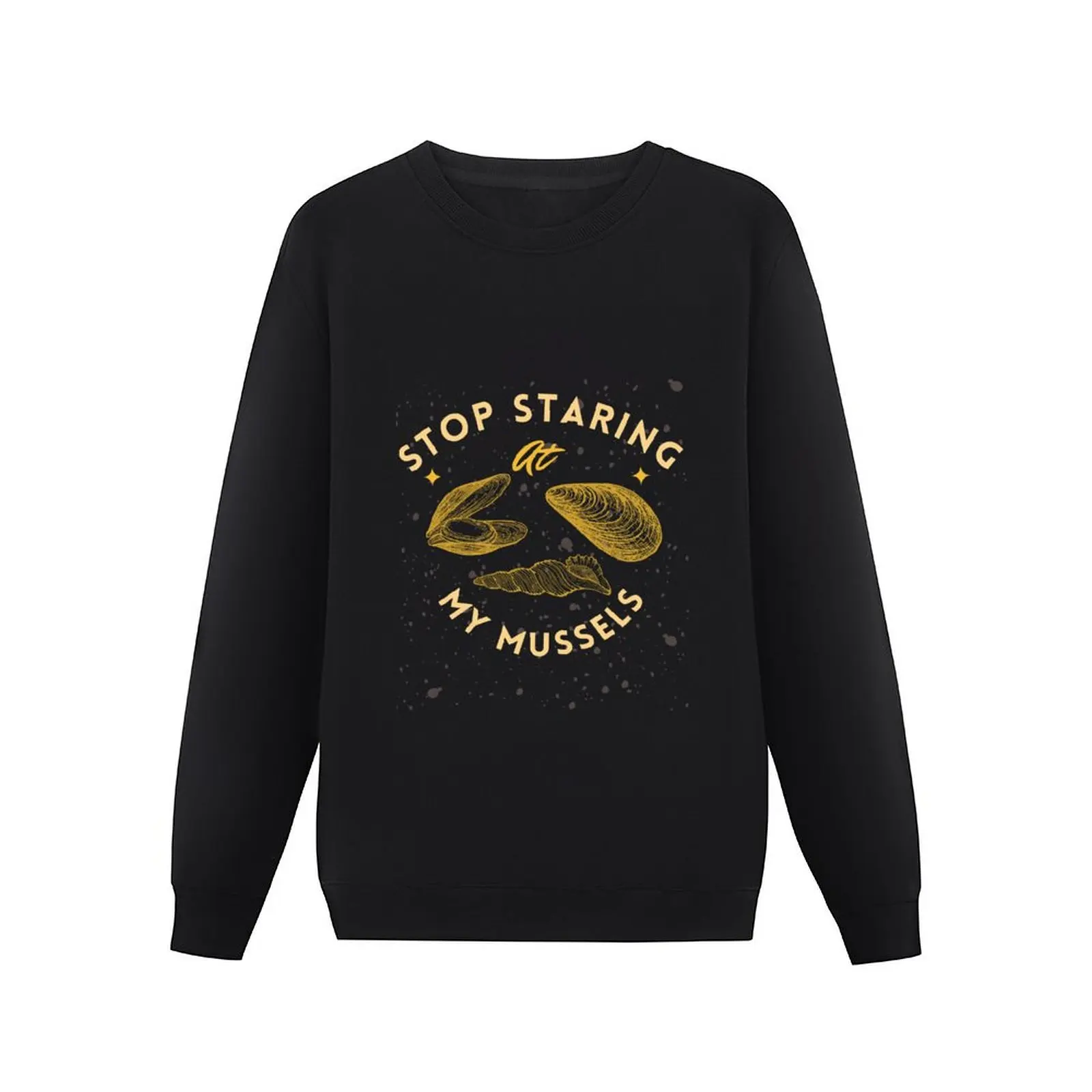 Stop Staring At My Mussels Pullover Hoodie hooded shirt blouse mens clothing anime clothing new in hoodies & sweat-shirt