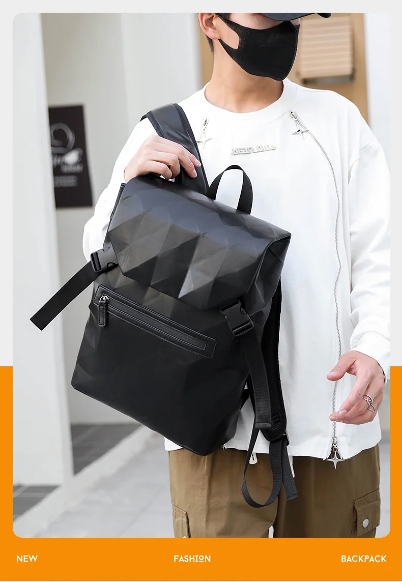 15.6-Inch Laptop Backpack for Men,Business Commuter Bag, Lightweight Trendy Daypack for Work Travel, Carry-On Luggage